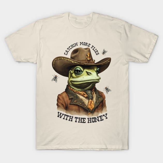 Vintage western lingo cowboy frog catching flies T-Shirt by BigMRanch